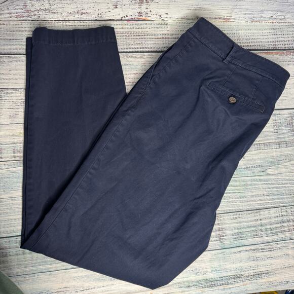 Talbots Woman Weekend Chino Pants Navy Blue Size 16W - Picture 5 of 8